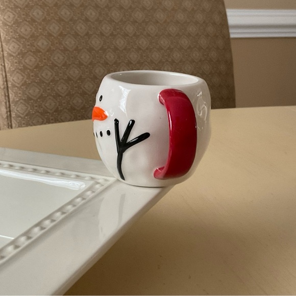 Winter Snowman Toothpick Holder Platter Decoration ⛄️ - Picture 3 of 7